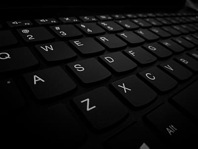 Closeup Photo of Black Computer Keyboard's Left Side Keys thumbnail