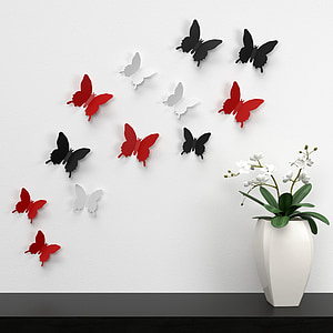 assorted butterflies wall decoration thumbnail