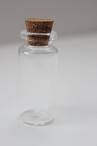 clear glass vial with cork thumbnail