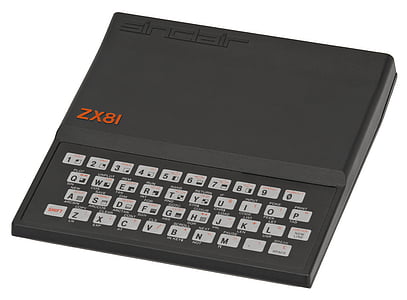 black Sinclair ZX81 keyboard thumbnail