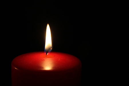 red candle with brown fire thumbnail