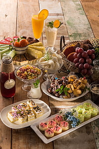 assorted fruits and cakes thumbnail