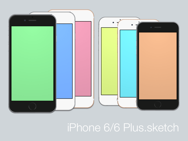 iPhone 6 and 6 Plus sketch file sketch file