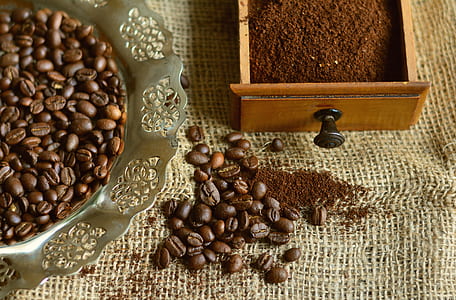 coffee beans on tray thumbnail