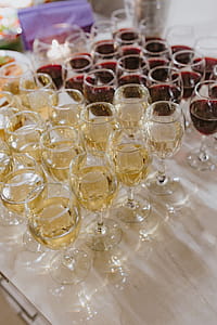 Many glasses of different wine thumbnail