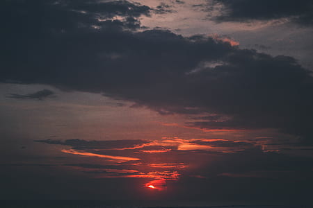 cloudy skies during golden hour thumbnail