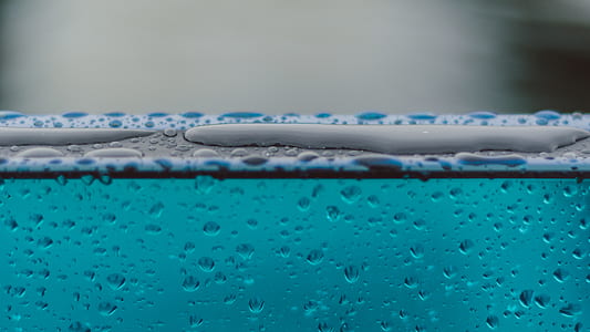 droplet, water, wet, blue thumbnail