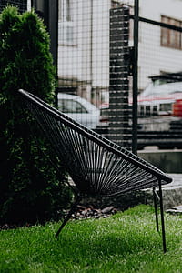 Classic black Acapulco chair, Mexican design of the 50s thumbnail