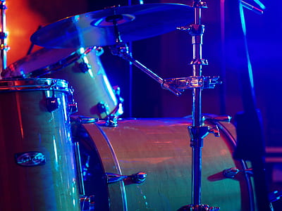 Shallow Focus Photography of Brown Drum Set thumbnail