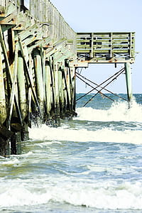 green wooden docking pier thumbnail