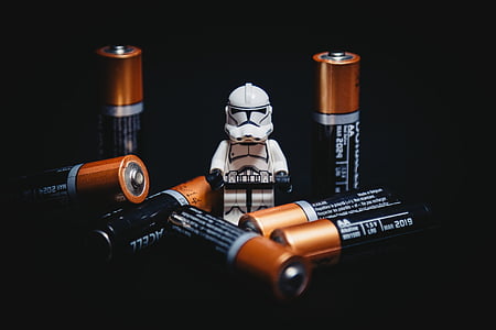 Star Wars Lego minifigure surrounded by batteries thumbnail
