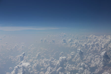aerial view of white clouds thumbnail