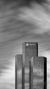 Total Building Greyscale Photo thumbnail