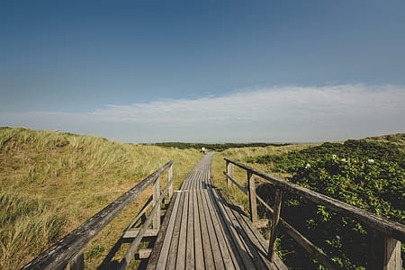sky, bridge, countryside, hill thumbnail