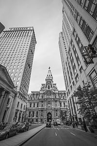 grayscale photography of buildings thumbnail