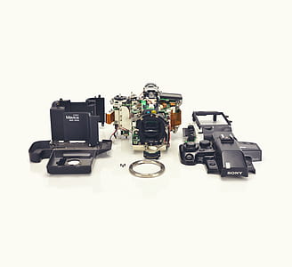 black Sony DSLR camera thumbnail
