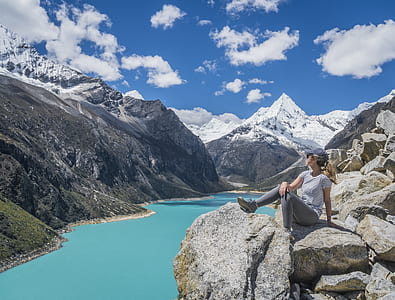 person sitting on cliff thumbnail
