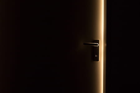 Steel Door Handle on Door thumbnail