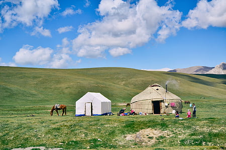 white and gray tent during daytime thumbnail