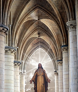 Jesus Christ resurrection inside cathedral thumbnail