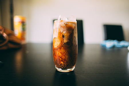 clear drinking glass on table thumbnail