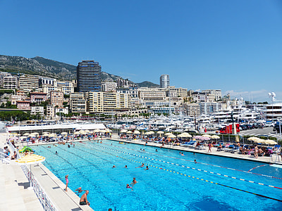 olympic pool photography during daytime thumbnail