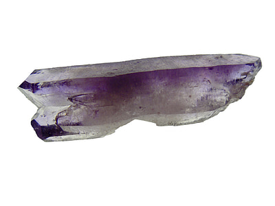 purple quartz gemstone on white surface thumbnail