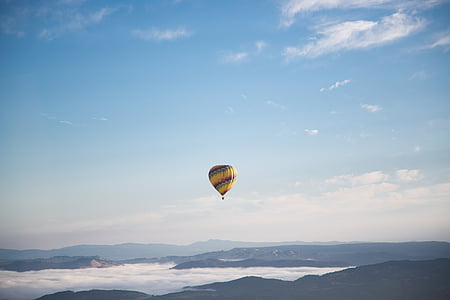 yellow and red hot air balloon thumbnail
