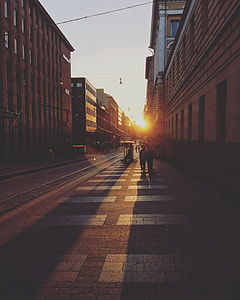 photography of street during sunset thumbnail