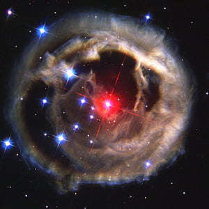 photo of brown, red, and black galaxy thumbnail