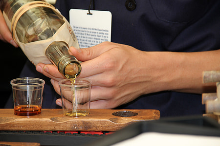 two clear short glasses thumbnail