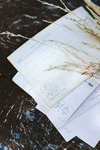 Old postcards with wheat thumbnail