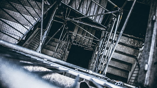 grayscale photography of step stair thumbnail