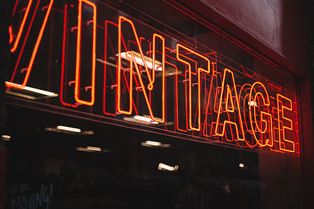red vintage light signage thumbnail