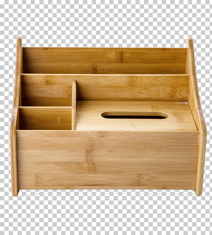 Table Chest Of Drawers Rectangle Wood Stain Tissue Box Storage