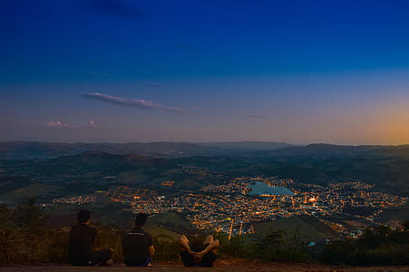 light, city, dawn, landscape thumbnail