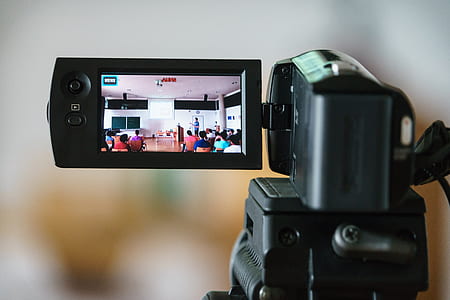 selective focus photography of black camcorder thumbnail