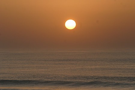 sunset over blue sea landscape photography thumbnail