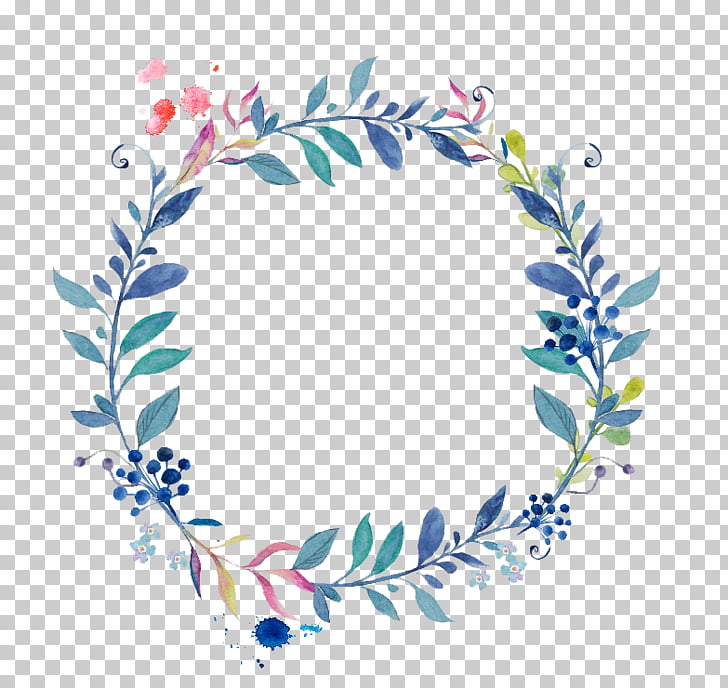 IPhone 8 T-shirt Sticker Find&Save, Small fresh hand-painted blue border, wreath poster PNG clipart