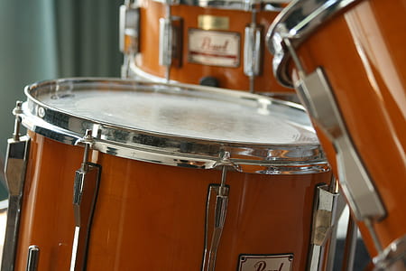 Pearl Orange Drumset in Tilt Shift Lens thumbnail