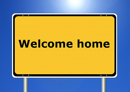 yellow and black welcome home signage thumbnail
