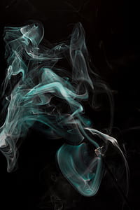 blue and white smoke digital wallpaper thumbnail