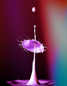 Time Lapse Photography Of Purple Liquid Splash thumbnail