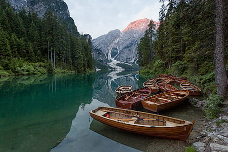 brown and beige wooden boats thumbnail