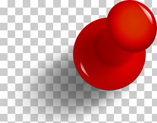 Drawing pin , Pushpin Transparent , red push pin graphics PNG clipart