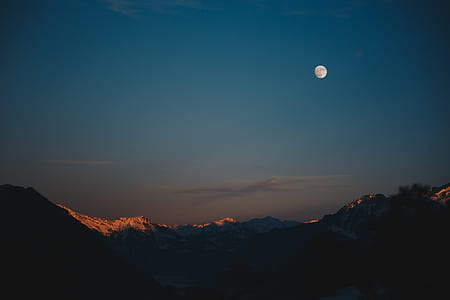 brown mountain and moon thumbnail