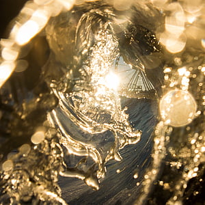 closeup photography of sea waves during golden hour thumbnail