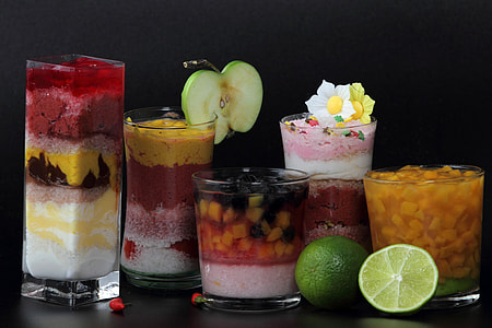 Mix of fruit cocktail smoothies thumbnail