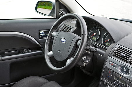 black Ford car cockpit thumbnail