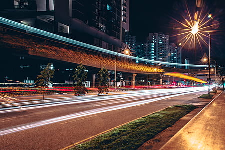 timelapse photography of street thumbnail